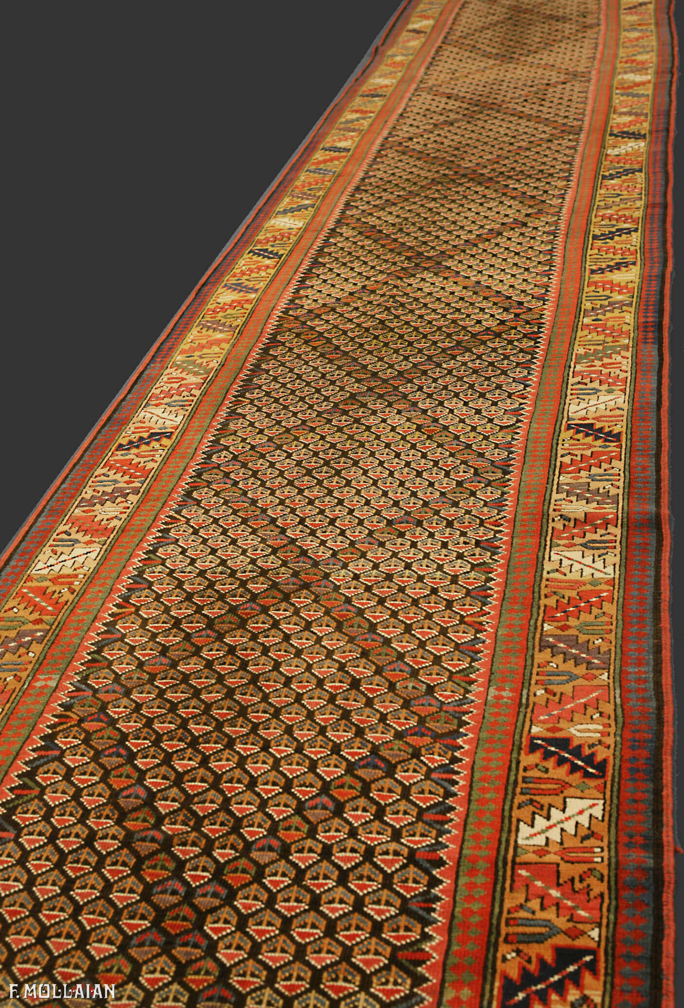 Tapis Couloir Persan Antique Kurdo n°:72483228